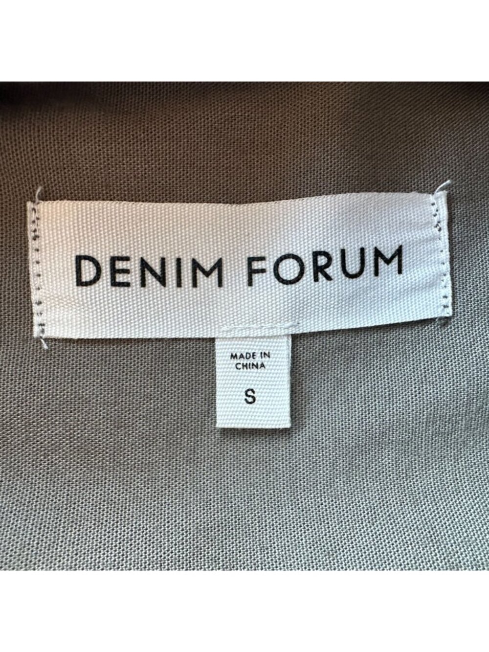 Aritzia Denim Forum Womens Small Top Cotton Green Button Relaxed Fit - Picture 5 of 7